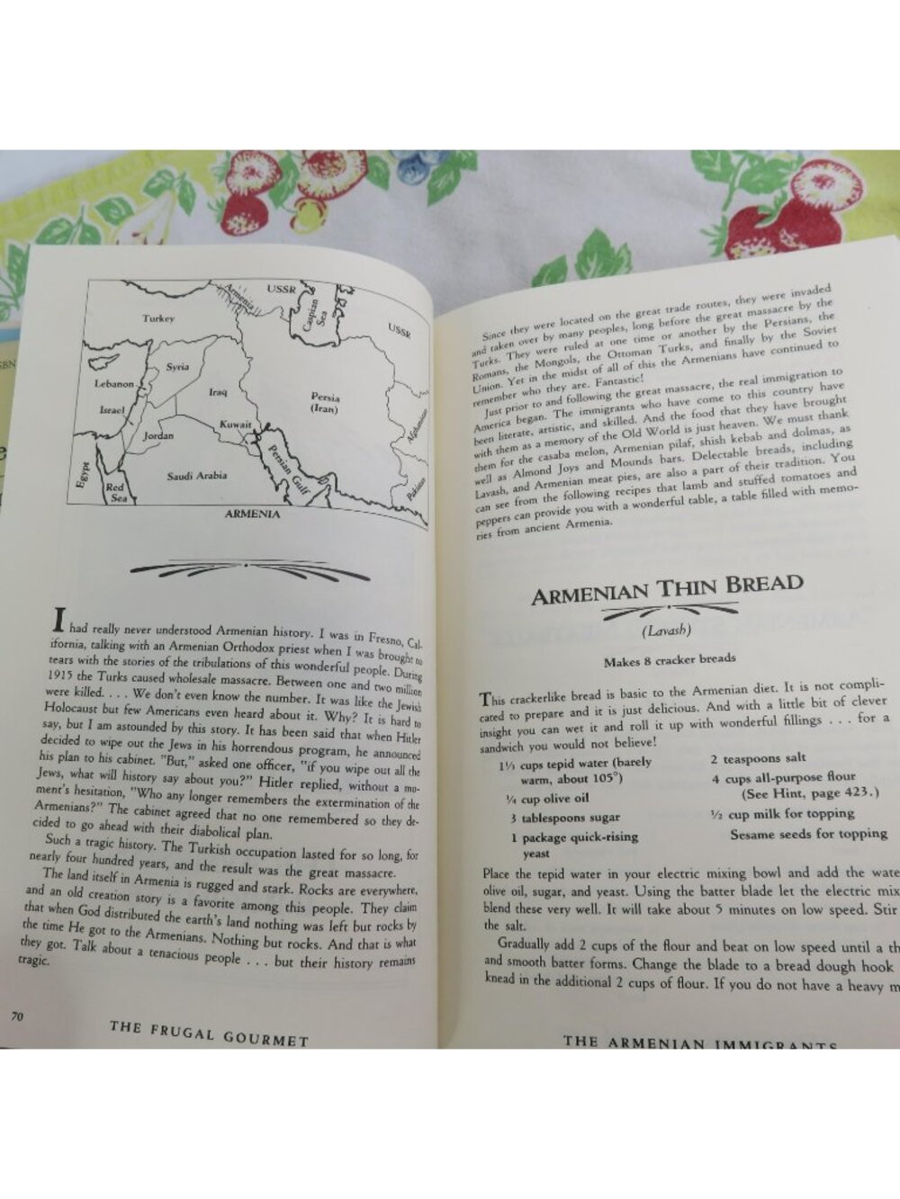 The Frugal Gourmet on Our Immigrant Ancestors Cook Book 1990 1st Ed Foreign - Picture 7 of 10
